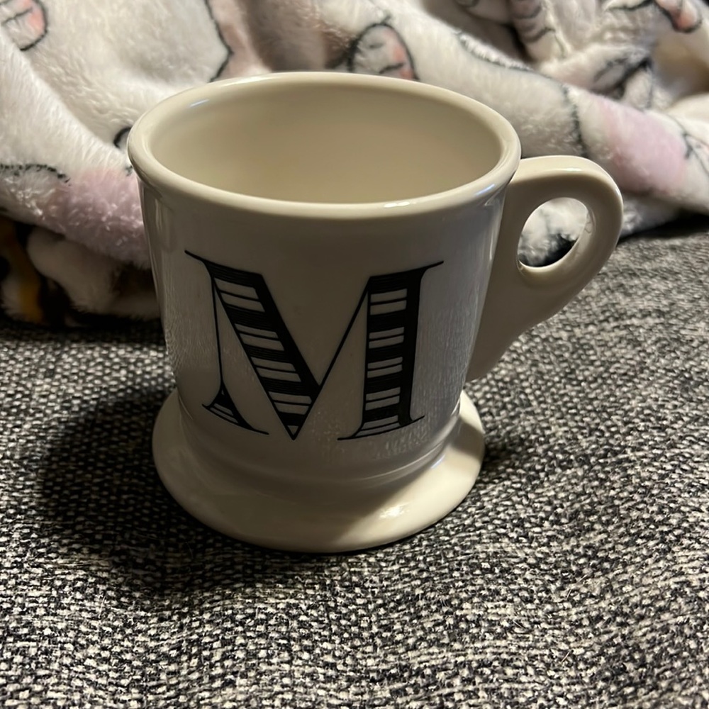 Anthropologie. “M” Coffee Mug